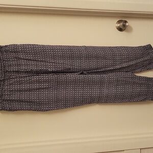 Talbots Black and White Patterned Pants
